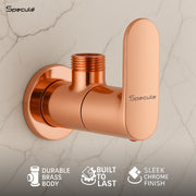 Coral Brass RoseGold Angle Valve Faucet - by Specule